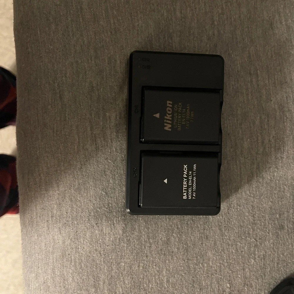 Nikon d3200 with kit lens and 55-300 mm lens